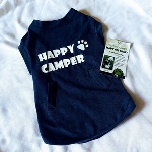 💙 NWT HAPPY CAMPER NAVY PET T - SHIRT 💙